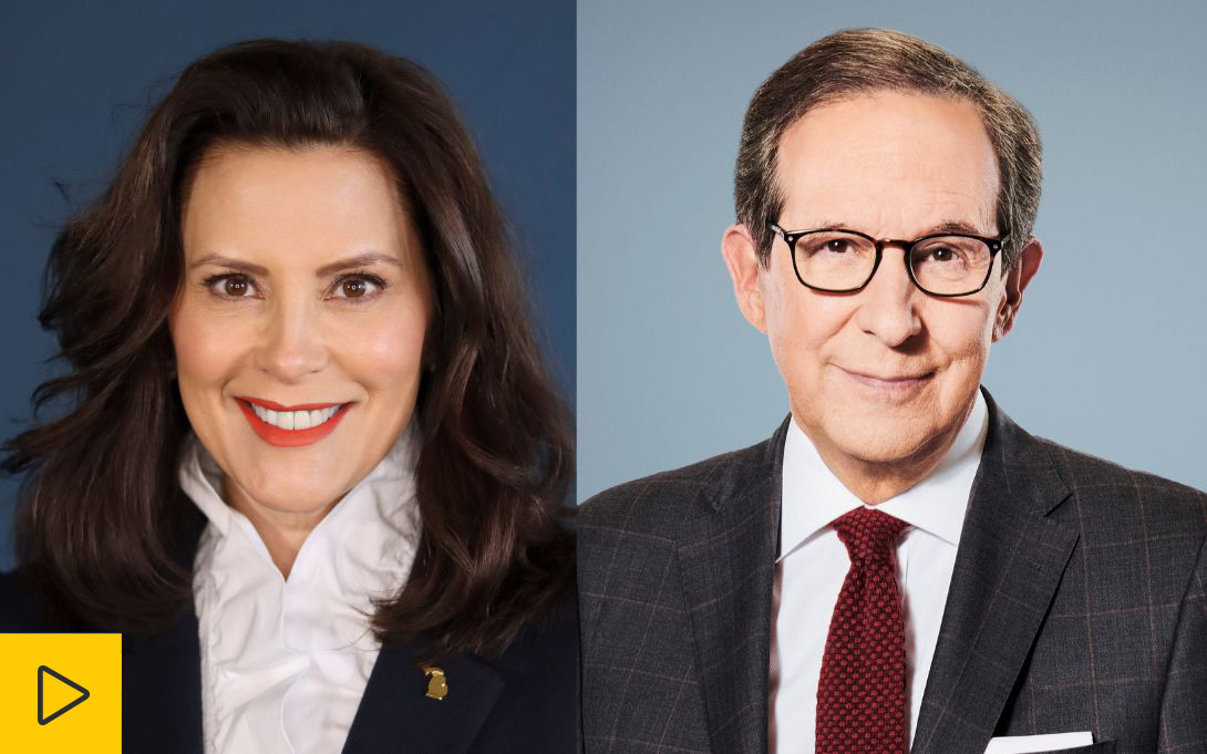 Governor Gretchen Whitmer and Chris Wallace event recording video preview